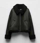 Double face faux leather jacket Size small Photo 0