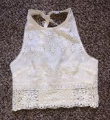 American Eagle Outfitters Lace Crop Too Photo 0