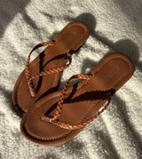 Brown Flip Flops Sandals Size 8 Photo 0
