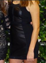 Black Leather Dress Size 4 Photo 0