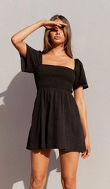 Princess Polly Summer Nights Mini Dress Black Photo 0