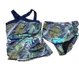 NWOT COASTAL BLUE two piece  size medium Multicolored Swimsuit Photo 0