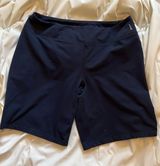 Lands'End  | Navy Blue Comfy Sport Shorts XL Size 18 Polyester & Spandex Photo 0