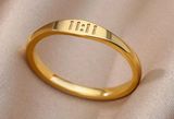Amazon Trendy Minimalistic Gold 11:11 Ring Photo 0