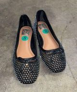 NEW Dolce Vita Minni rhinestone mesh bow detail flats Black Size 8 Photo 0