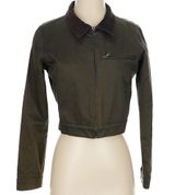 Reformation  Kinsley denim cropped bomber Photo 0