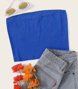 Forever 21 Blue Tube Top Photo 0