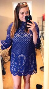 UP by ultra pink Blue Dress Photo 0