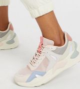 Stradivarius Combined Sneaker In Pink-multi Photo 0