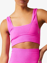 FP Movement Good Karma Square Neck Sports Bra XS/S Neon Hot Pink Athleisure Photo 0