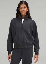 Lululemon  Brushed Softstreme Funnel-Neck Zip Up, size 2 Photo 0