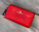 Coach Red Accordion Wallet Photo 0