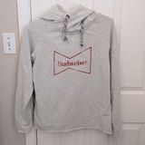 Budweiser Anheuser Busch Logo Pull Over Hooded Sweatshirt Photo 0
