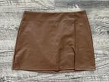 Altar’d State Faux Leather Mini Skirt Photo 0