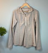 New Balance Gray Quarter Zip Athletic Jacket Photo 0