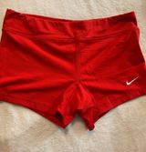 Nike Red Game Volleyball Spandex Shorts Photo 0