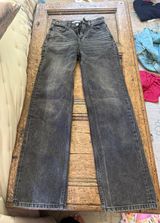 Black Zara straight leg jeans  Photo 0