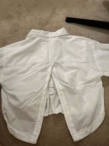Anthropologie White Button down with open back  Photo 0