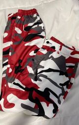SheIn Red Camo Pants Photo 0