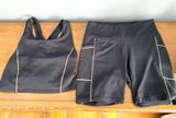 Jessica Simpson black and white Matching workout Set both size Medium Photo 0