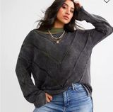 BKE  Buckle acid Washed Chevron Sweater large tunic Photo 0