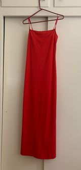 Vivienne Tam Red Long Slip Dress Photo 0
