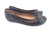 Easy Spirit Brown Buckle Flats Size 8 Photo 0