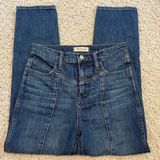 Madewell Classic Straight Jeans Size 25 Blue Bandry Wash Seamed Edition Photo 0