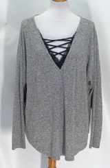 Bold Elements Crisscross Long Sleeve Sweater Photo 0
