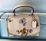 Micro Tilly Top Handle With Dandelion Floral Print Rare/sold Out Bag Photo 0