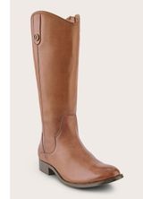 Frye Marissa Medallion Cognac Brown Leather Riding Boots 7 NEW Photo 0