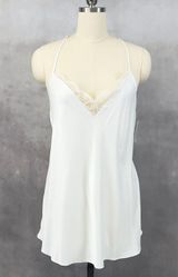 Flora Nikrooz Slip Dress Medium Sleeveless Lingerie Nightie Chemise Satin Glam Photo 0