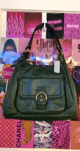 Green Leather Shoulder Bag Photo 0