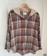 American Eagle Outfitters Flannel Hoodie Photo 0