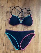 Arizona Jeans Colorful edge black bikini set Photo 0