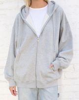 Brandy Melville Gray Christy Hoodie Photo 0