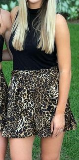 Essue Leopard Print Skirt Photo 0