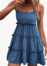 Altar’d State Floral Swiss Dot Ruffle Mini Dress Sz M Photo 0