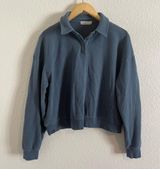 Barefoot Dream Malibu Collection Brushed Fleece Polo Sweater Sweatshirt Photo 0