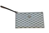 Michael Kors Fulton Monogram Large Wristlet Clutch Wallet Brown & Beige Zip Clos Photo 0