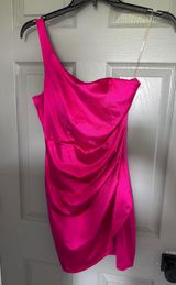 Macy’s Hot Pink Homecoming Dress Photo 0