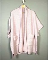 Aerie Cozy Cloud Cape Cardigan Sweater Oversized Relaxed Pink Women Size XS/S Photo 0
