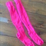 Nike Pink Knee-High socks bright pink soccer socks Photo 0
