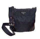 Prada Black Nylon Tessuto Messenger Crossbody Bag Photo 0
