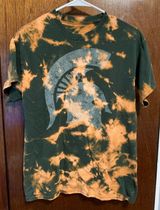 Michigan State Bleached Tee Green Size M Photo 0