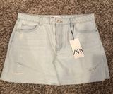 ZARA Denim Skirt Photo 0