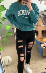 black ripped jeans Size 25 Photo 0