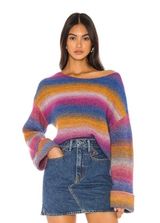 NWT  Couture Multicolor
Gradient Space Dye Wool Blend
Maverick Sweater L Photo 0