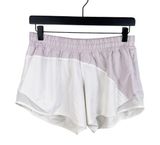 Lululemon Hotty Hot Short Asymmetrical Light Chrome White 4" Inseam Women Size 8 Photo 0