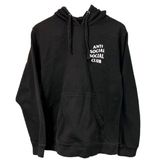 ASSC Anti Social Social Club Sz Small Black Pull Over Long Sleeve Hoodie Jacket Photo 0
